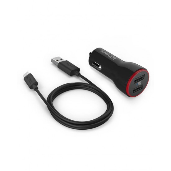 ANKER POWERDRIVE+1 24W Q-CH + MICRO USB CABLE