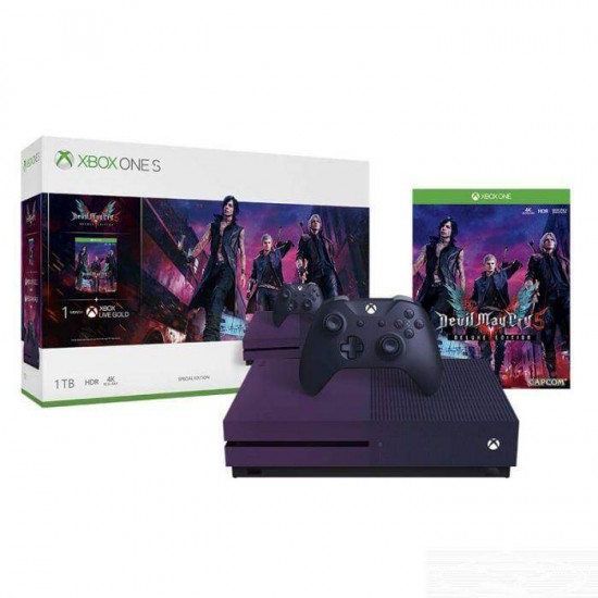 Xbox One S Devil May Cry 5 Special Edition Bundle (1TB) + 1 month Xbox live Gold